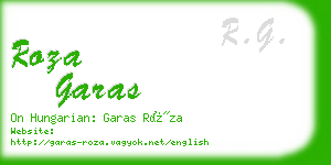 roza garas business card